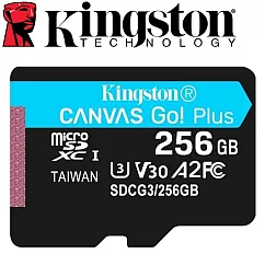 金士頓 Kingston 256GB 170MB/s U3 microSDXC UHS─I V30 A2 記憶卡 SDCG3/256GB