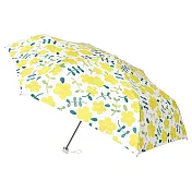 【estaa】日本抗UV輕量耐風晴雨折傘(拉鍊傘套) ‧檸黃花園