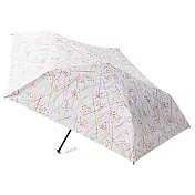 【estaa】日本抗UV雙層一級遮光輕量晴雨折傘 ‧赤香火花
