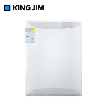 【KING JIM】kakiko 開放式資料夾 雙袋型 透明白