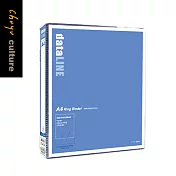 珠友 A4/13K 四孔夾/圓型夾/文件收納/檔案夾/資料夾/空夾/可換封面藍色