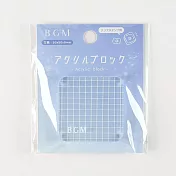 【BGM】+Clear Stamp 自由編排透明印章底座S號 ‧ 方眼