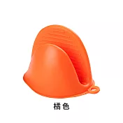 【Cap】掛勾式防滑矽膠隔熱夾隔熱手套(2入/組)橙色