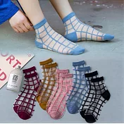 JDS.SOCK  -日系風格子玻璃絲襪  (3雙入)