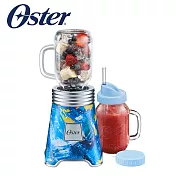 美國OSTER-Ball Mason Jar隨鮮瓶果汁機- 彩繪藍