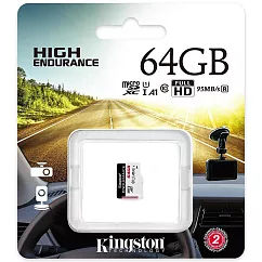 Kingston 金士頓 64G High Endurance U1 microSDXC UHS─I A1 記憶卡 SDCE/64GB