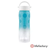 【lifefactory】漸層藍色 玻璃水瓶平口475ml(CLAG-475-OU)