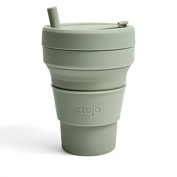 Stojo® 摺疊吸攜杯 24oz (紐約Soho限定版) - 軍綠色
