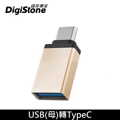 DigiStone USB 3.1 to Type─C / OTG 鋁合金 霧金色 轉接頭 充電/傳輸 x 1個 【加厚鋁合金接頭】