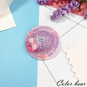 【卡樂熊】童趣蝶結閃亮亮帽子造型髮夾(三色)-紫色