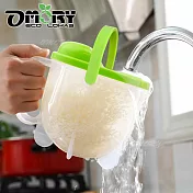 【OMORY】水流式洗米器三合用-蘋果綠