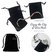 絨布束口袋 束繩飾品收納袋6入 可裝首飾 珠寶 耳機 零錢 小物 3C產品 Kiret黑色