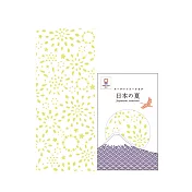 日本派迪 日本之夏涼感毛巾運動巾-花火(黃)