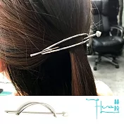 【Hera 赫拉】簡約金屬鏤空橢圓盤髮器/髮簪-2色銀