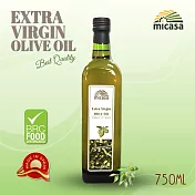 西班牙【米卡薩MiCASA】特級冷壓初榨橄欖油750ml方大綠瓶