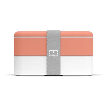 Monbento / 雙層餐盒- 熱帶橘/白