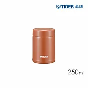 TIGER虎牌 超輕量真空不鏽鋼保溫杯250ml(MCA-025)  深焦糖