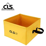 【韓國CLS】戶外多功能方形折疊水桶/儲水盆/水袋(三色任選)黃色