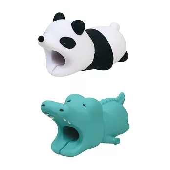 (兩件組) Dreams Type-C 專用咬線器 被揍的熊貓+不工作鱷魚