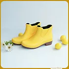 【花見小路】雨靴日/新版/京都和風感雨靴/女鞋/JP23.5/鬱金香黃