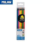 MILAN 時尚感螢光色鉛筆6色