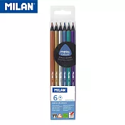 MILAN 奢華感金屬色鉛筆6色