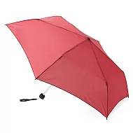 [MUJI無印良品]聚酯纖維晴雨兩用輕量折傘深紅