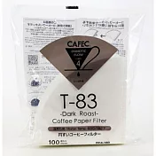 日本【CAFEC】深焙專用濾紙(CUP2-4)-100入(白色)