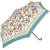 【because】日本晴雨兩用抗UV迷你勾把折傘(含傘套) ‧復古絲巾 綠
