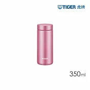TIGER虎牌 夢重力超輕量廣口不鏽鋼真空保溫瓶 350ml (MMZ-352)霜粉色