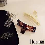 【Hera 赫拉】氣質復古抓夾/後腦勺髮夾-2款組合Ａ-黑色＋透明香檳