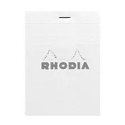 【Rhodia|Basic】N°12 上掀式筆記本_8.5x12_ 5x5方格_80g_80張_白皮