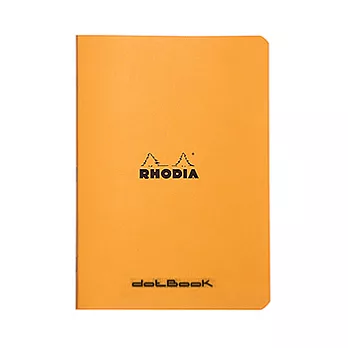 【Rhodia｜classic】staplebound notebook騎馬釘筆記本_A4_5x5方格_80g_24張_橘皮