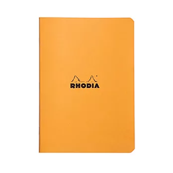 【Rhodia｜classic】staplebound notebook騎馬釘筆記本_A5_橫線_80g_24張_橘皮