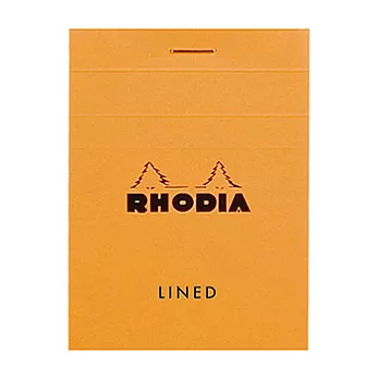 【Rhodia|Basic】N°11 上掀式筆記本_ A7_橫線_80g_ 80張_ 橘皮
