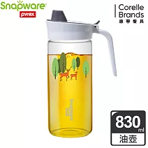 【康寧Snapware】耐熱玻璃油壺830ml-兩款可選春日森林