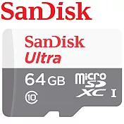 代理商公司貨 SanDisk 64GB 100MB/s Ultra microSDXC UHS-I 記憶卡 白卡
