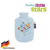 德國Fashy-原裝進口 可愛小鳥拼布造型熱水袋 0.8L