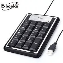 E-books Z9 薄型19鍵數字鍵盤黑