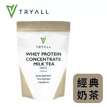 [台灣 Tryall] 濃縮乳清蛋白粉- 經典奶茶 (500g/袋)
