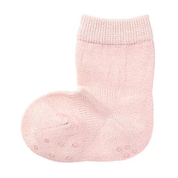 [MUJI無印良品]幼兒棉混腳跟特殊編織直角襪淡粉11~15cm