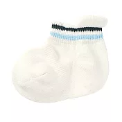 [MUJI無印良品]幼兒棉混腳跟特殊編織淺口直角襪淡藍紋樣11~15cm