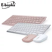 E-books Z7 薄型藍牙無線鍵盤滑鼠組粉