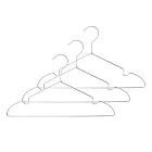[MUJI無印良品]鋁製洗滌用衣架//3支組/肩帶型/約寬42cm