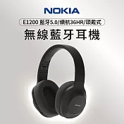 【NOKIA諾基亞】頭戴式 無線藍牙耳機E1200- 黑