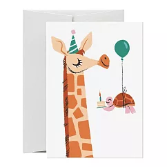【Card Nest 】Giraffe & Tortoise 生日卡 #英國進口 #C1199