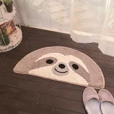 【TOMO】日本可愛動物大頭半圓臉室內腳踏地墊 ‧ 樹懶