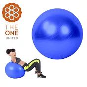 【The One】環保PVC皮拉提斯防爆瑜珈球65cm(附打氣工具)(三色任選)藍色