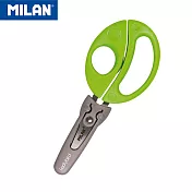 MILAN 小瓢蟲學童安全可攜式剪刀(含刀柄套)綠色