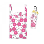 【Q-lia】禮物包裝收納印花環保購物袋 ‧花卉(粉)